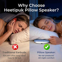Bluetooth 6.0 Pillow Speaker | Ultra-Thin Under Pillow Sleep Speaker