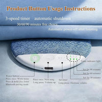 Bluetooth 6.0 Pillow Speaker | Ultra-Thin Under Pillow Sleep Speaker